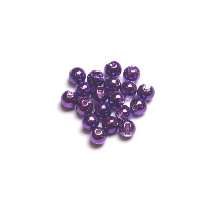 Główki wolframowe slotted metallic purple 3.5 mm 20 szt. tungsten beads